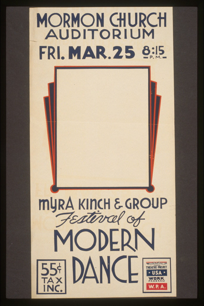 A picture of Festival of modern dance Myra Kinch & group.
