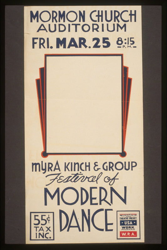 A picture of Festival of modern dance Myra Kinch & group.