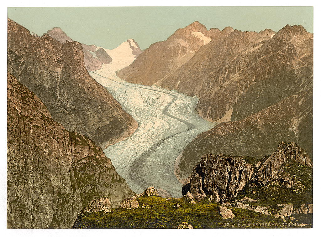 A picture of Fiescher Glacier, Valais, Alps of, Switzerland