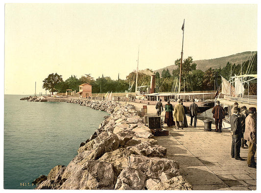 A picture of Fiume, the Mole, (i.e, Molo), Croatia, Austro-Hungary