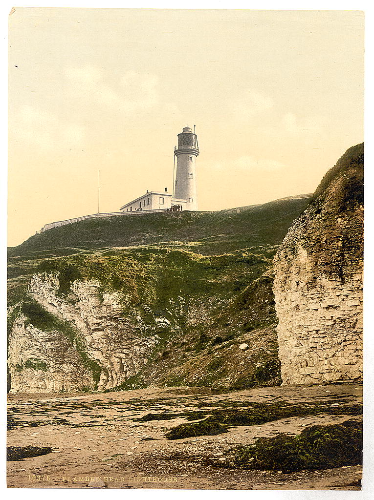 A picture of Flamborough, lighthouse, Yorkshire, England