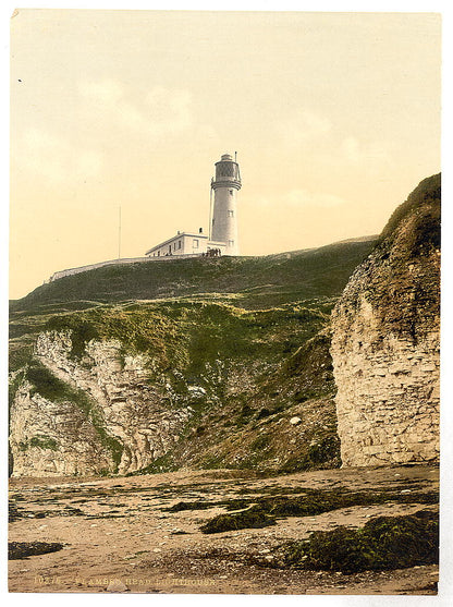 A picture of Flamborough, lighthouse, Yorkshire, England