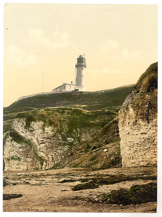 A picture of Flamborough, lighthouse, Yorkshire, England