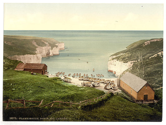 A picture of Flamborough, North Sea landing, Yorkshire, England