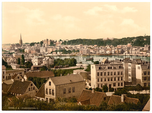A picture of Flensburg, view from Ballastberg, I., Schleswig-Holstein, Germany