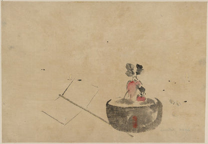 A picture of Flower or vegetable in a flowerpot