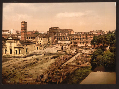 A picture of Forum Romanum from the Palatine, Rome, Italy