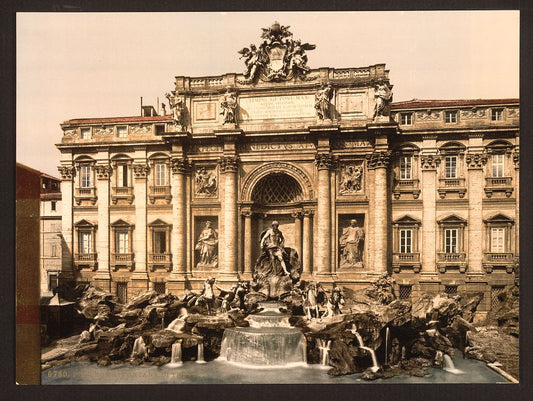 A picture of Fountain of Trevi, Rome, Italy
