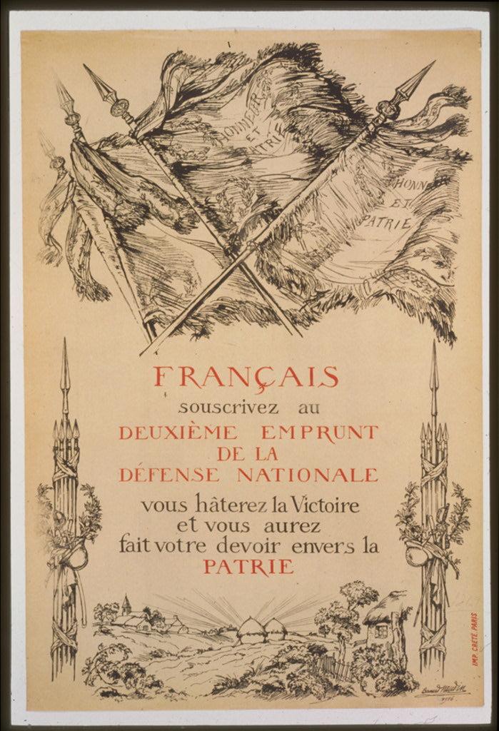 A picture of Français, souscrivez au deuxiéme Emprunt de la Défense Nationale