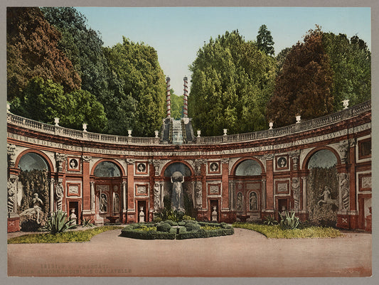 A picture of Frascati. Villa Aldobrandini . Le Cascatelle