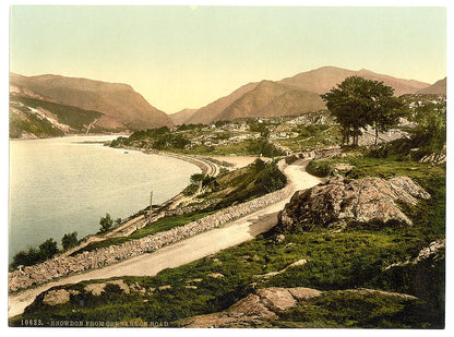 A picture of From Carnarvon road, Snowdon, Wales 