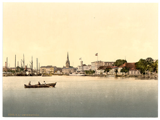 A picture of From new lighthouse, Swinemunde, Pomerania, Germany (i.e., Świnoujście, Poland)