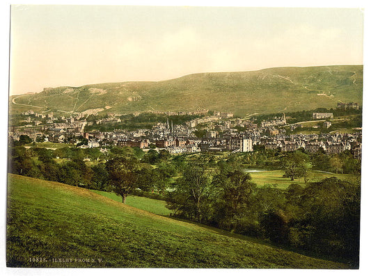 A picture of From northwest, Ilkley, England