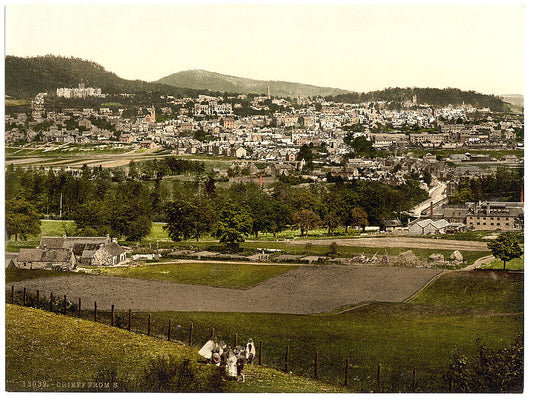 A picture of From south, Creiff (i.e. Crieff), Scotland