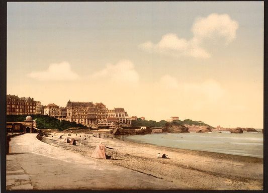 A picture of From the beach, Biarritz, Pyrenees, France