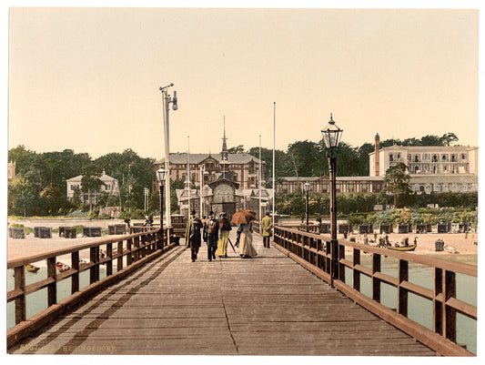 A picture of From the bridge, Heringsdorf (i.e., Seebad Heringsdorf), Pomerania, Germany