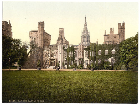 A picture of From the east, Cardiff Castle, Wales