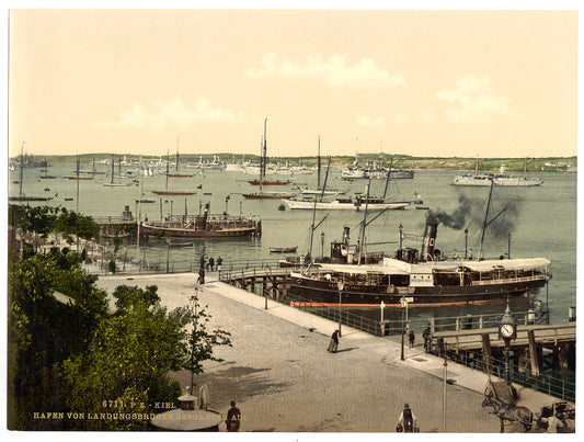 A picture of From the Sea Garden, the harbor, Kiel, Schleswig-Holstein, Germany