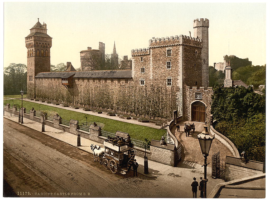 A picture of From the southeast, Cardiff Castle, Wales