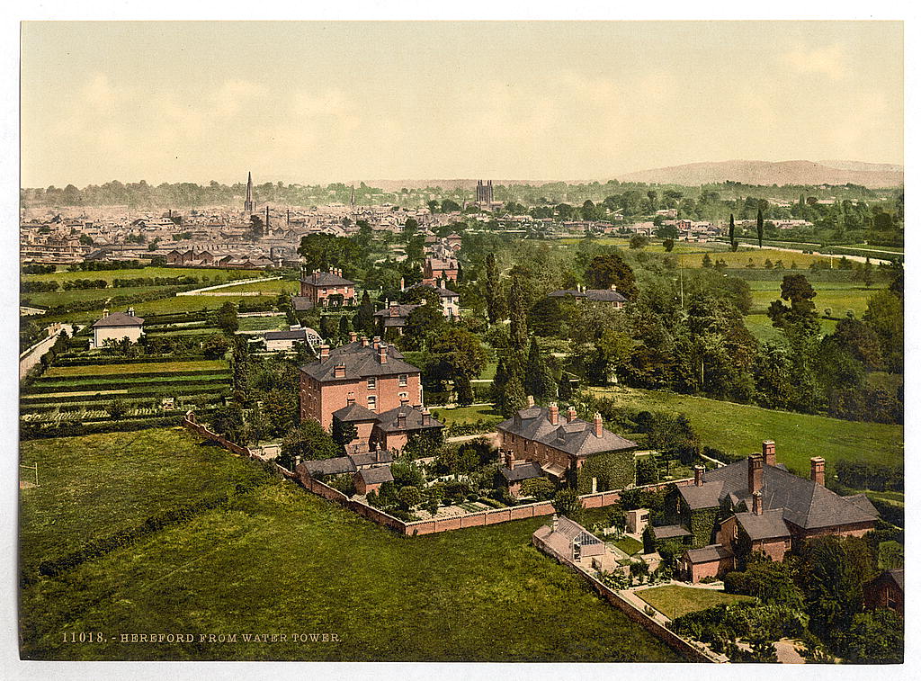 A picture of From water tower, Hereford, England