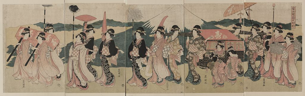 A picture of Fujibitai hana no gyōretsu