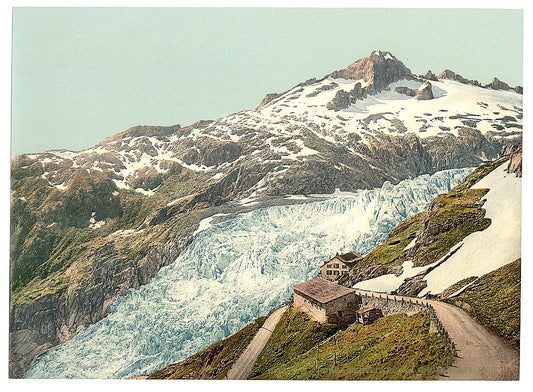 A picture of Furka Pass and Rhöne Glacier, Bernese Oberland, Switzerland