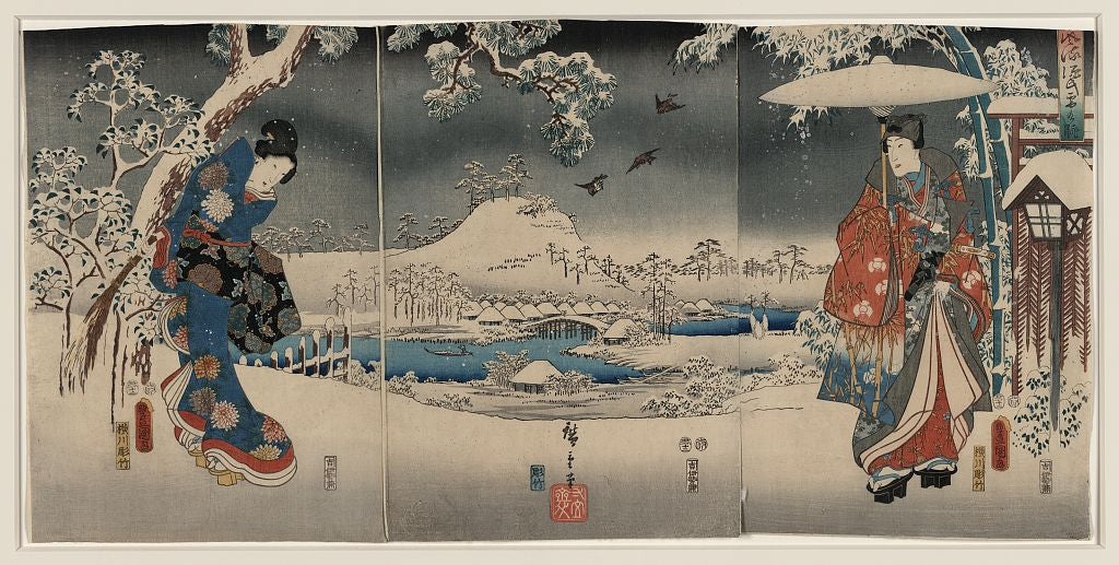 A picture of Fūryū genji yuki no nagame