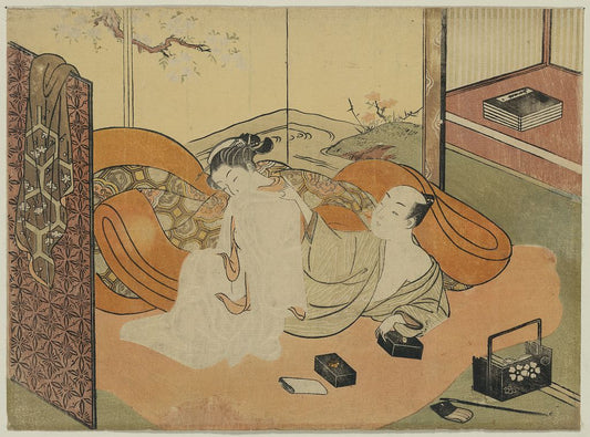 A picture of Futon no naka no yūjo to kyaku