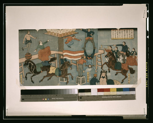 A picture of Gaikokujin Yokohama ni oite kyōkuba