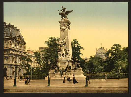 A picture of Gambetta's monument, Paris, France