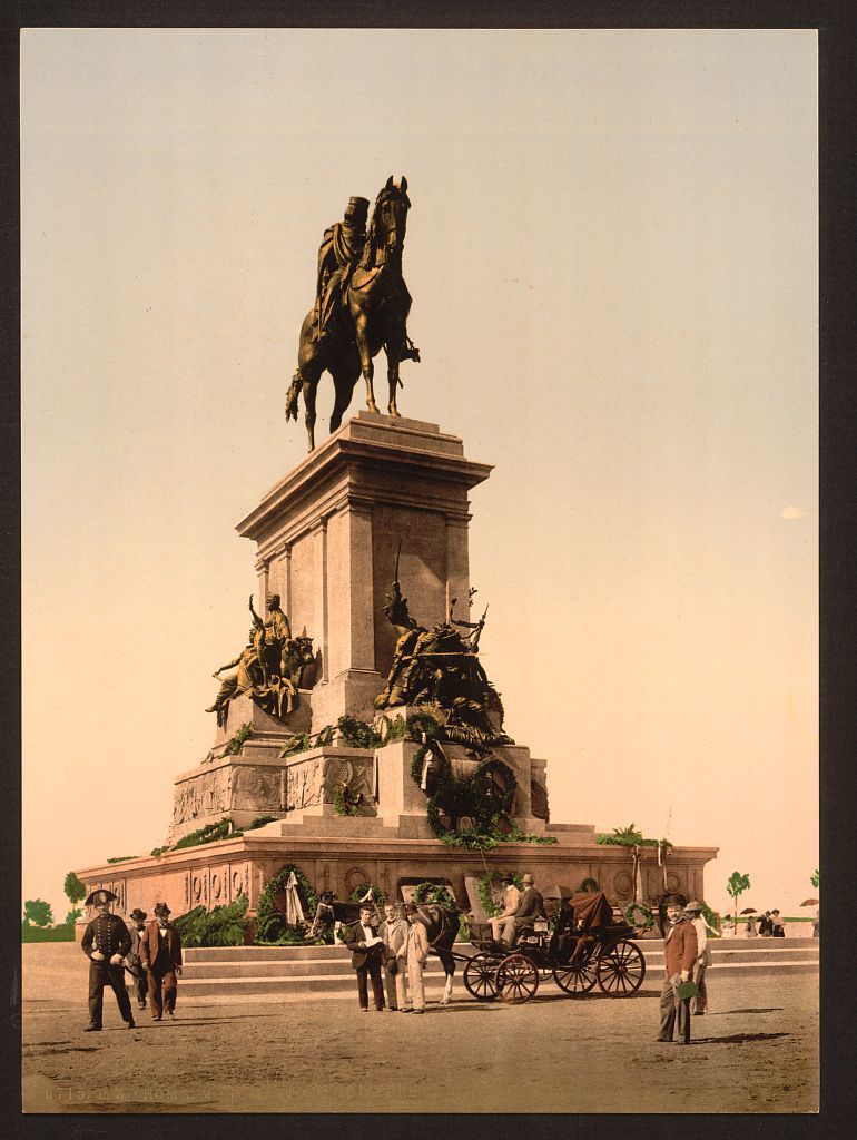 A picture of Garibaldi's Monument, Rome, Italy