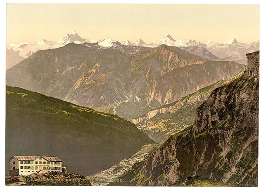 A picture of Gemmi Pass and Hotel Wildstrubel, Bernese Oberland, Switzerland