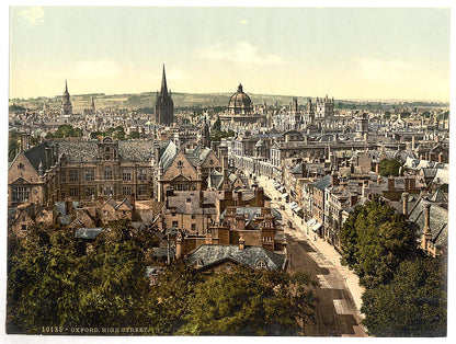 A picture of General view and High Street, Oxford, England