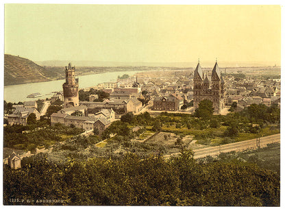 A picture of General view, Andernach, the Rhine, Germany