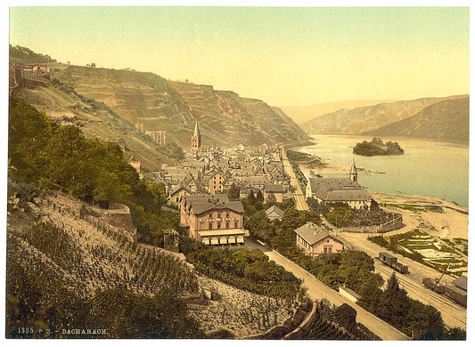 A picture of General view, Bacharach, the Rhine, Germany