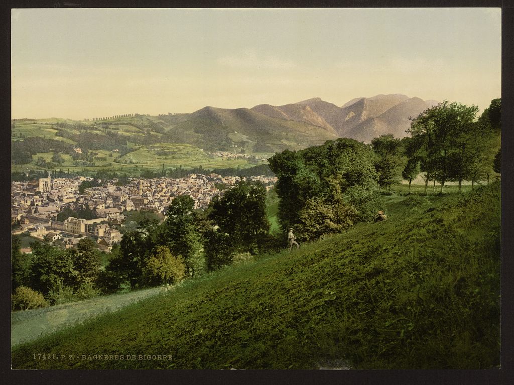 A picture of General view, Bagneres de Bigorra (i.e., Bagnères-de-Bigorre), Pyrenees, France