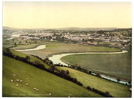 A picture of General view, Carmarthen, Wales