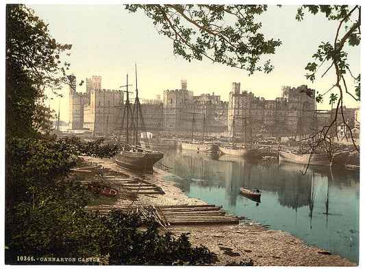 A picture of General view, Carnarvon Castle (i.e. Caernarfon), Wales