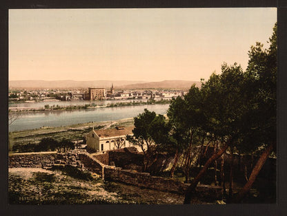 A picture of General view from Beaucaire Castle, Tarascon, Pyrenees, France