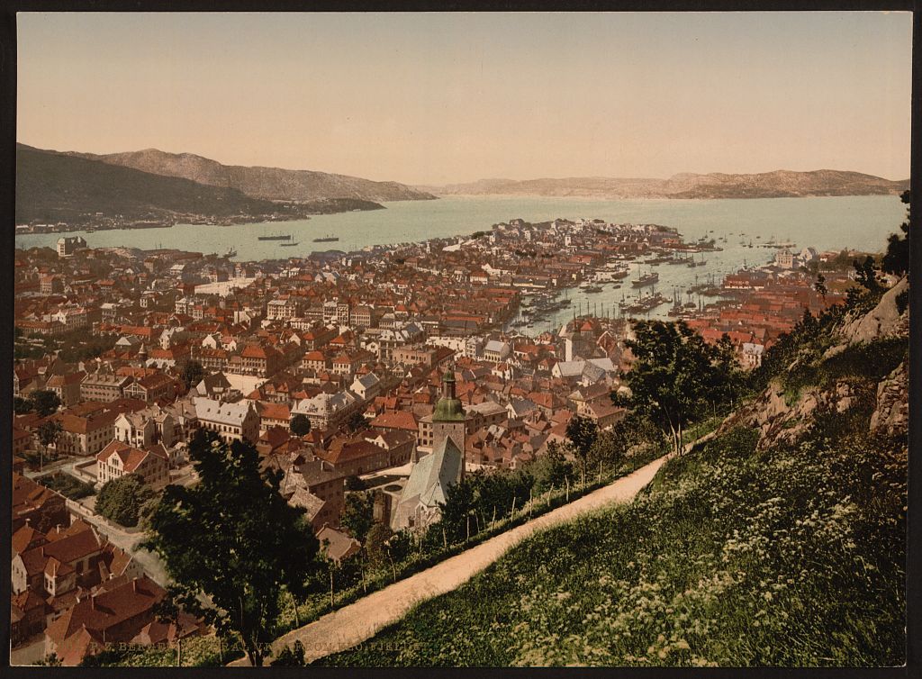 A picture of General view from Fjeldveien, Bergen, Norway