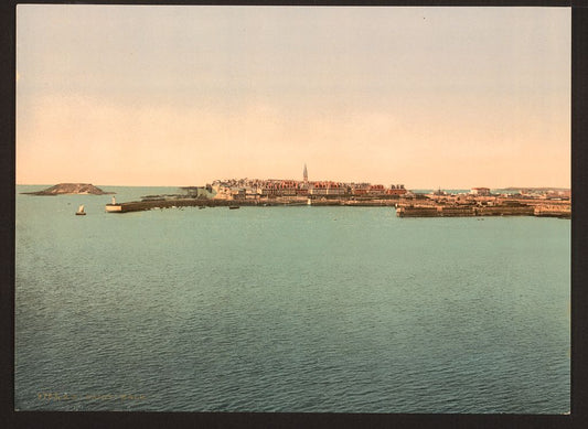 A picture of General view from the fort, St. Malo, France