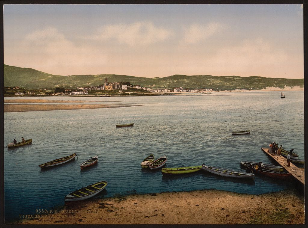 A picture of General view from the Hendaye, Fuenterrabía, Spain