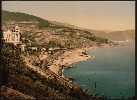 A picture of General view from the west, Bordighera, Riviera