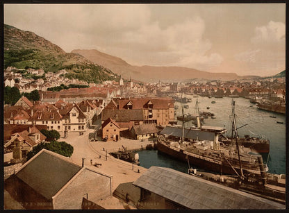A picture of General view from Walkendorff's Tower, Bergen, Norway