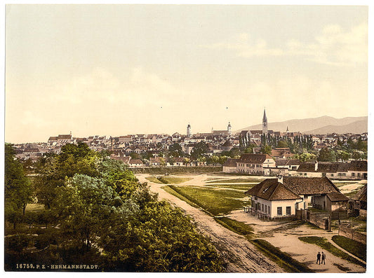 A picture of General view, Hermmanstadt (i.e., Hermannstadt), Hungary, Austro-Hungary