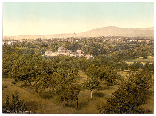 A picture of General view, Homburg (i.e., Bad Homburg vor der Höhe), Hesse-Nassau, Germany
