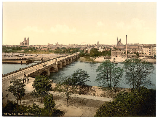 A picture of General view, Madgeburg i.e. Magdeburg, German Saxony, Germany