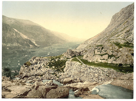 A picture of General view, Nant Francon (i.e. Nant Ffrancon) Pass, Wales