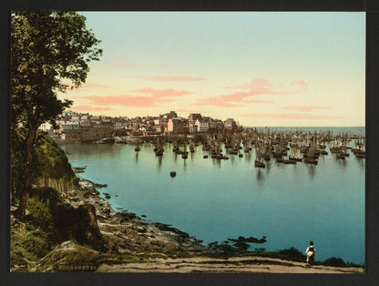 A picture of General view of the harbor, Douarnenez, France