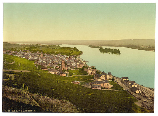 A picture of General view, Rüdesheim, the Rhine, Germany